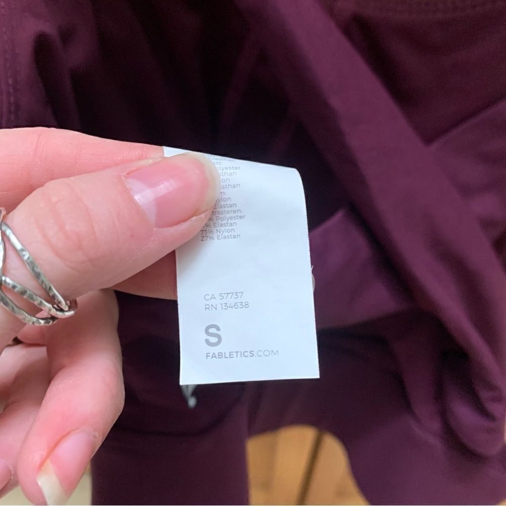 Fabletics Purple Sports Bra Small - Picture 3 of 3